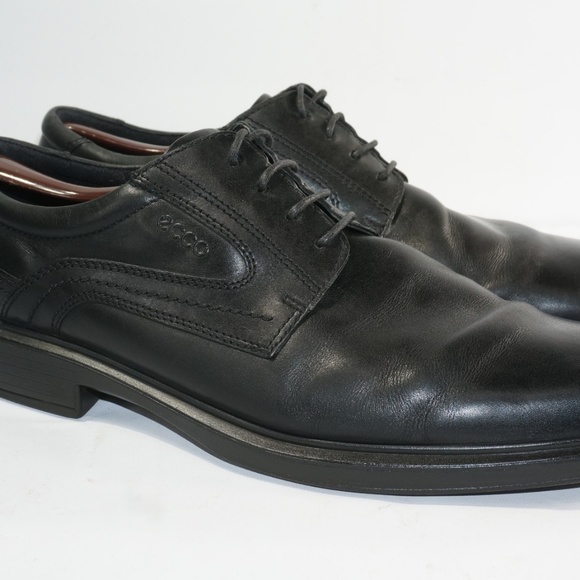 Ecco Size 16 Black Oxfords Dress Mens C3A A18 main image 4